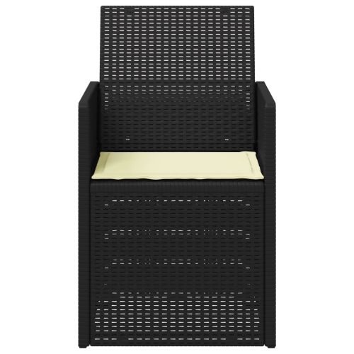 Градински Dining Столове 2 pcs Антрацит и кремаво ПП