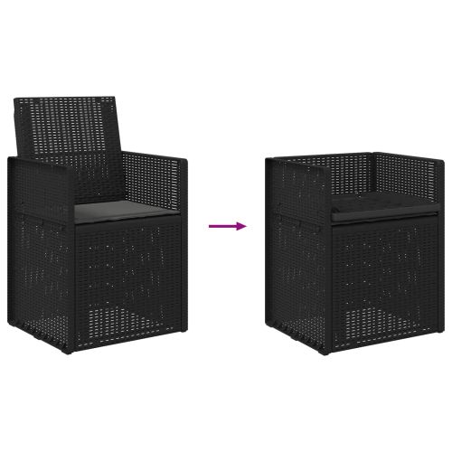 Градински Dining Столове 2 pcs Антрацит ПП