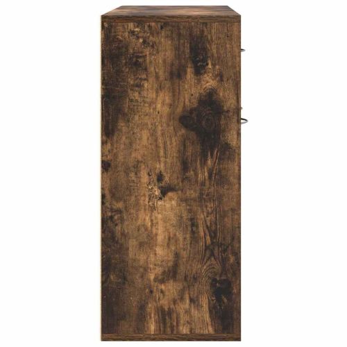 Сайдборд, опушен дъб, 88x30x70 см, инженерно дърво