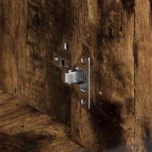 Сайдборд, опушен дъб, 88x30x70 см, инженерно дърво