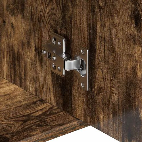 Сайдборд, опушен дъб, 88x30x70 см, инженерно дърво