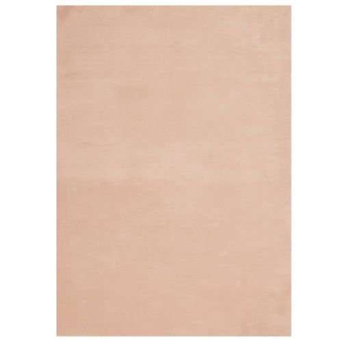 Килим HUARTE с къс косъм, мек и миещ се, руж, 200x280 см