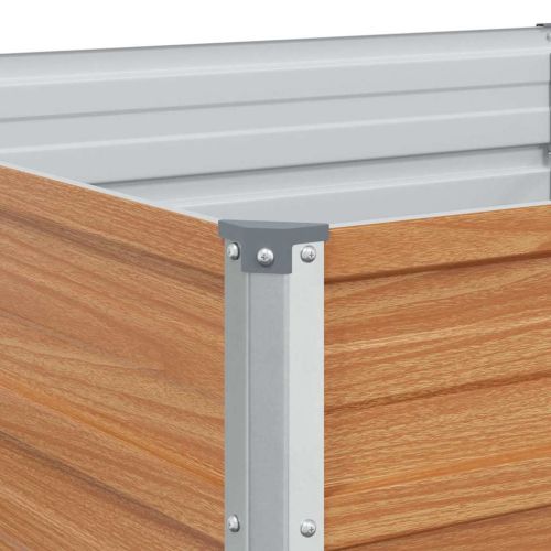 Градинска повдигната леха Светло кафяво 320 x 80 x 77 cm