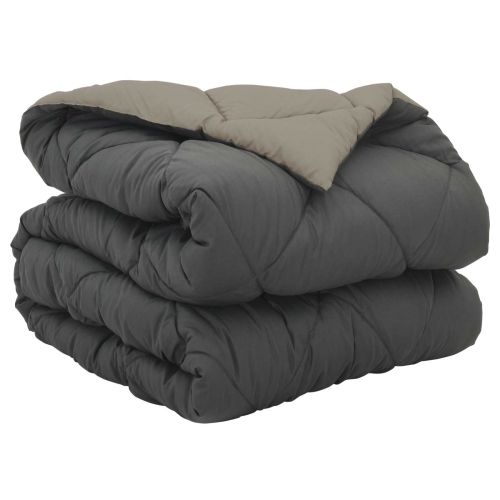 Пълно годишно юрганче Светло сиво и антрацит 135 x 220 см