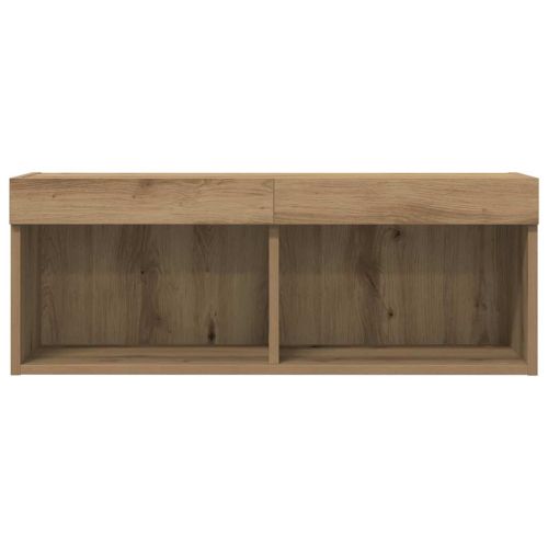 Комплект ТВ шкаф 2 pcs Дъб Инженерно дърво