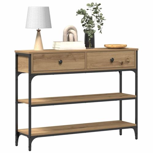 Конзолна маса Дъб 100 x 25 x 75 см Инженерна дървесина