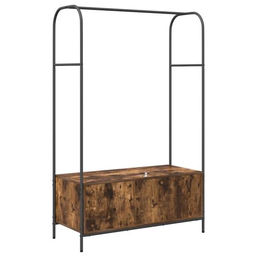 Държач за дрехи Кафяв дъб 100 x 44 x 160 см Инженерно дърво
