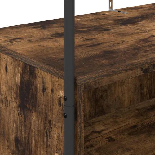 Държач за дрехи Кафяв дъб 100 x 44 x 160 см Инженерно дърво
