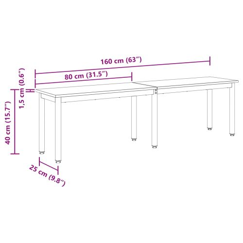 Пейка Сонома 160 x 35 x 45 cm Инженерно дърво