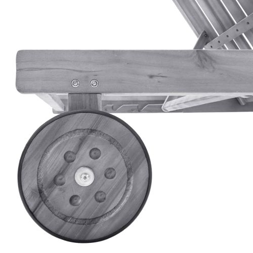 Шезлонг, масивно акациево дърво