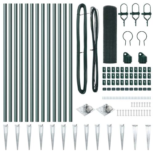 Стълб за ограда. Зелено