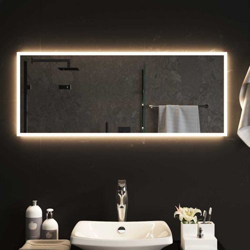 LED огледало за баня, 100x40 см