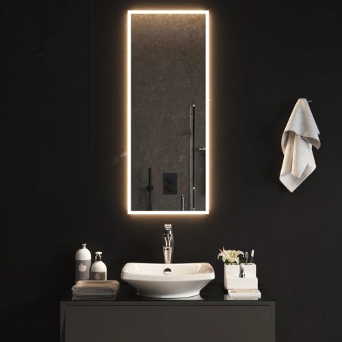 LED огледало за баня, 40x100 см