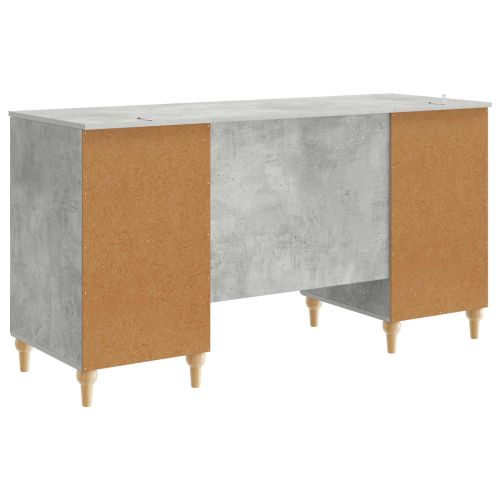 Бюро Бетонно сиво 142,5 x 50 x 75 см Инженерна дървесина