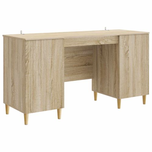 Бюро с рафт Дъб сонома 142,5 x 50 x 75 см Инженерна дървесина