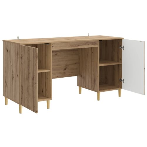 Бюро с рафт Дъб артизан 142,5 x 50 x 75 см Инженерна дървесина