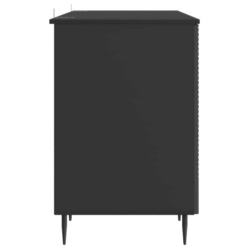 Бюро Черно 142,5 x 50 x 75 см Инженерна дървесина