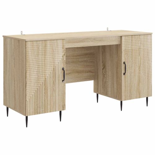 Бюро с рафт Дъб сонома 142,5 x 50 x 75 см Инженерна дървесина