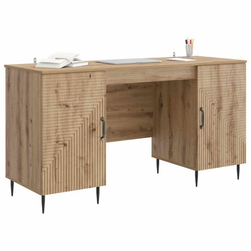 Бюро с рафт Дъб артизан 142,5 x 50 x 75 см Инженерна дървесина