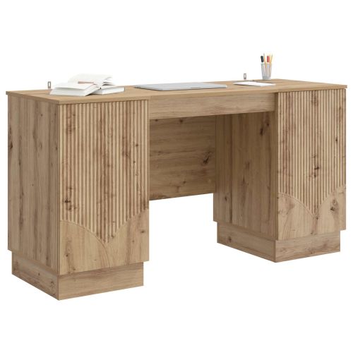 Бюро с рафт Дъб артизан 142,5 x 50 x 75 см Инженерна дървесина