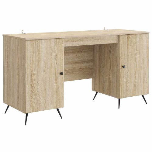 Бюро с рафт Дъб сонома 142,5 x 50 x 75 см Инженерна дървесина