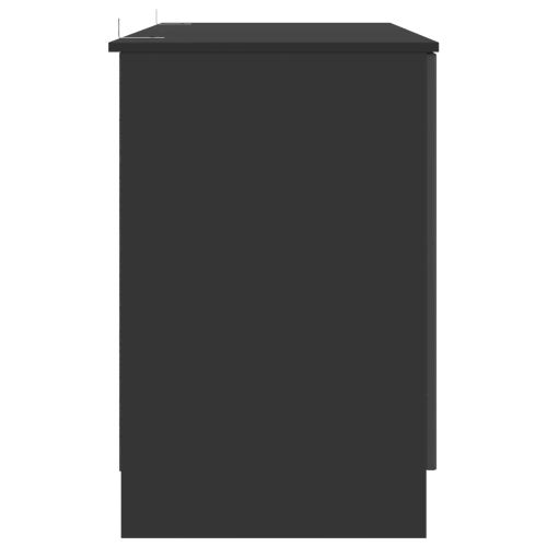 Бюро Черно 142,5 x 50 x 75 см Инженерна дървесина