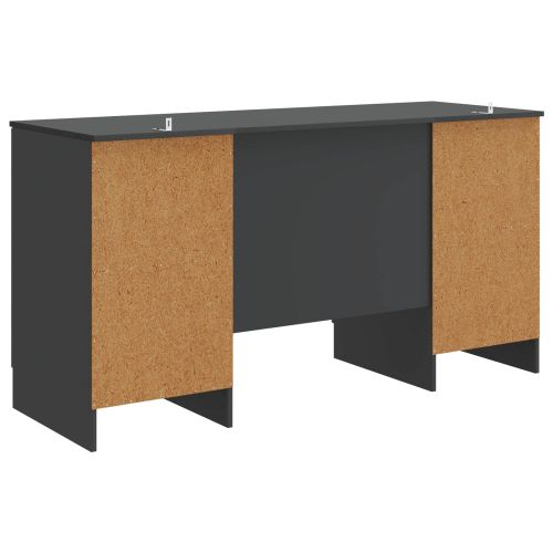 Бюро Черно 142,5 x 50 x 75 см Инженерна дървесина