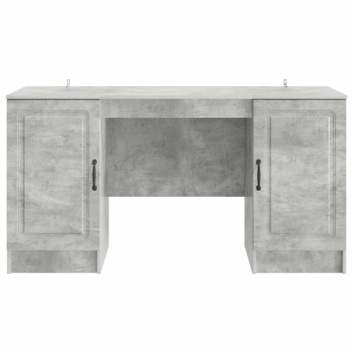 Бюро Бетонно сиво 142,5 x 50 x 75 см Инженерна дървесина