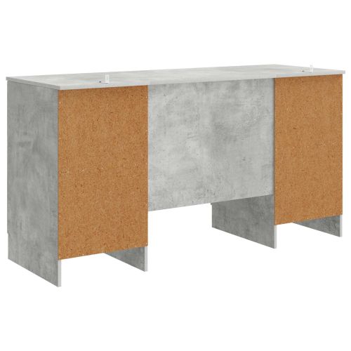 Бюро Бетонно сиво 142,5 x 50 x 75 см Инженерна дървесина