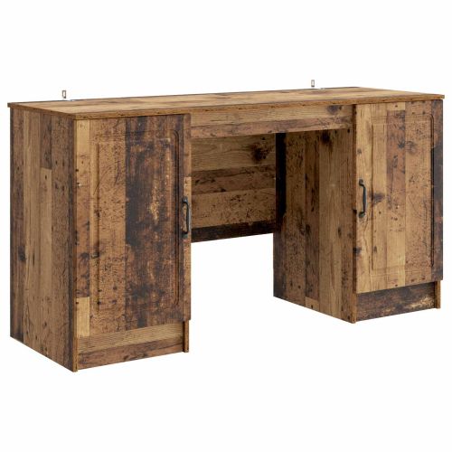 Бюро с рафт Старо дърво 142,5 x 50 x 75 см Инженерна дървесина