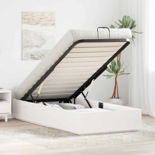 Отоман легло рамка с хранилище Бяло 75 x 190 cm