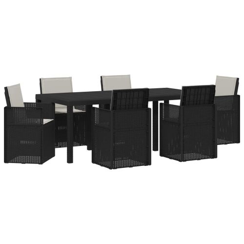 Комплект за хранене в градината 7 pcs Антрацит и Светлосиво ПП