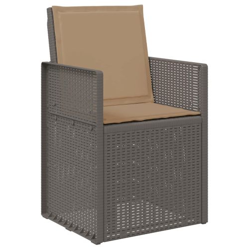 Комплект за хранене в градината 7 pcs Светлосиво и Таупе ПП