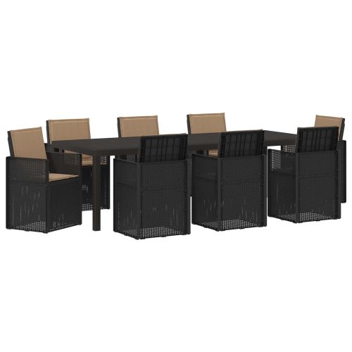 Комплект за хранене в градината 9 pcs Антрацит и таупе ПП