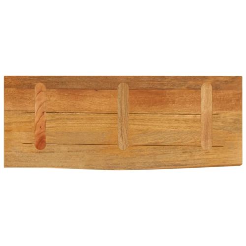 Плот за маса, жив ръб, 90x40x2,5 см, масивно дърво манго