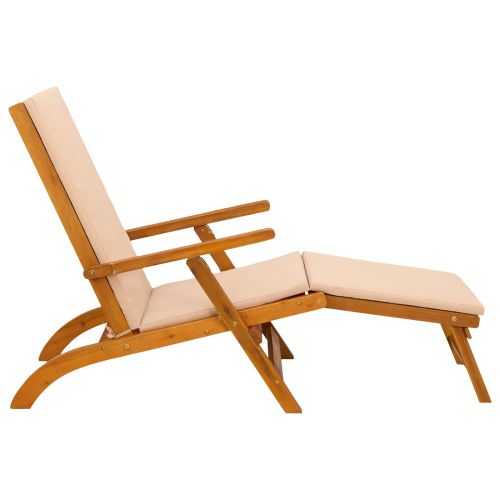 Сгъваем и reclining шезлонг 55 x 146 x 91 см
