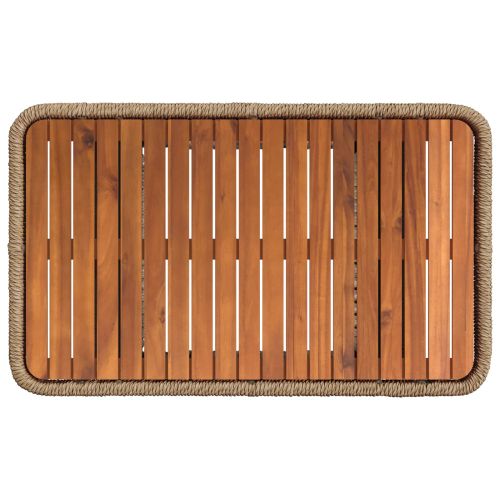 Комплект за хранене в градината 3 pcs Бежов и кремав полиратан