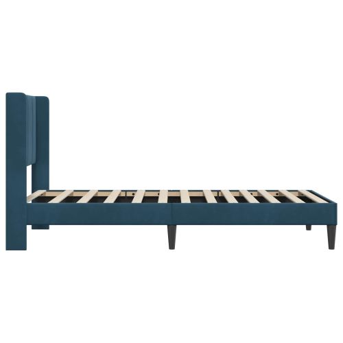 Рамка за легло с таблото Синьо 90 x 200 cm Кадифе