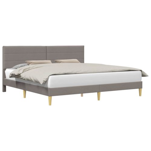 Рамка за легло с таблото Таупе 200 x 200 cm Текстил