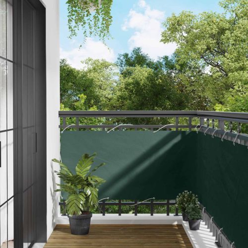 Балконен екран 75 x 200 cm PU покрит оксфорд алу