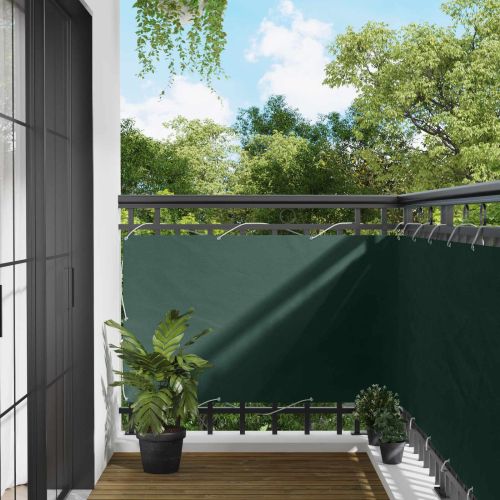 Балконен екран Тъмен зелен 100 x 400 cm Оксфордска тъкан