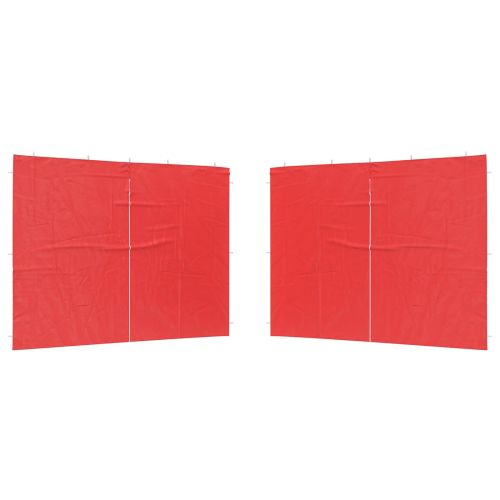 Стена на палатка за парти 2 pcs Червено 300 x 195 см