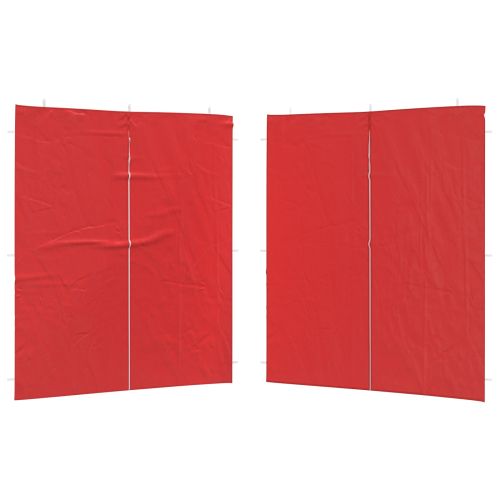 Стена на палатка за парти 2 pcs Червено 200 x 195 см