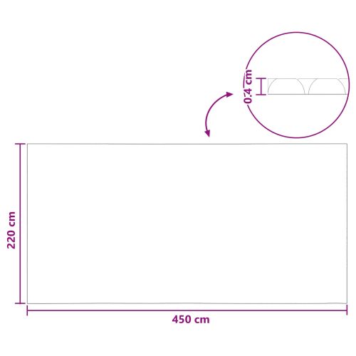 Слънчев покрив за басейн - Високо качество 450 x 220 см 200 μm