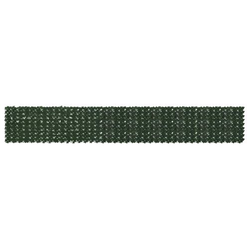 Завеса за балкон с листа Тъмнозелено 500 x 75 cm