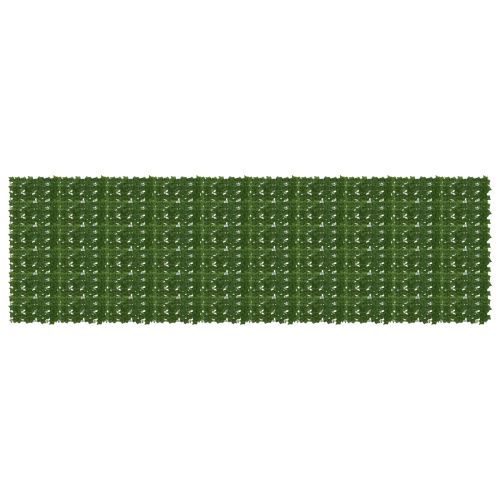 Завеса за балкон с листа Зелено 500 x 150 cm Полиестер и тъкан