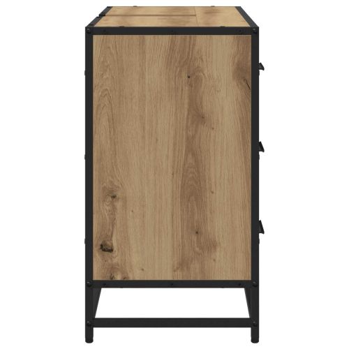 Шкаф за баня Дъб 80 x 33 x 60 см Инженерно дърво