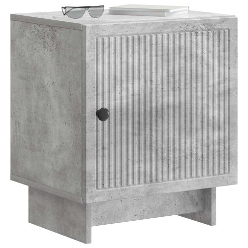 Нощен шкаф Бетонно сиво 43 x 34,5 x 50 см Инженерна дървесина