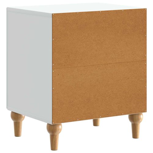 Нощен шкаф 2 pcs Бяло 43 x 34,5 x 50 см Инженерна дървесина