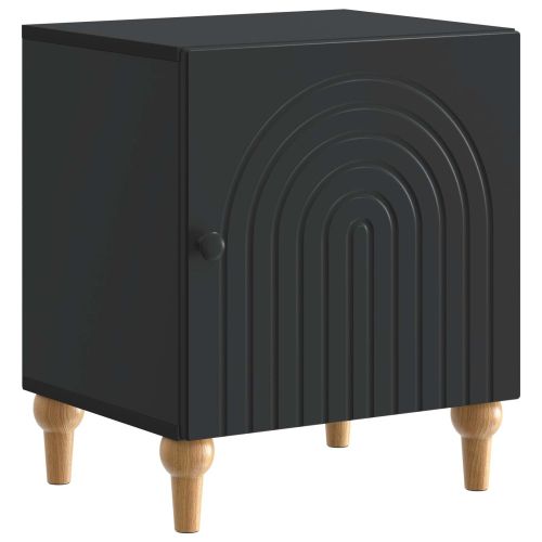Нощен шкаф 2 pcs Черно 43 x 34,5 x 50 см Инженерна дървесина